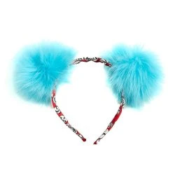 Spirit Halloween Faux Fur Thing One and Thing Two Headband - Dr. Seuss