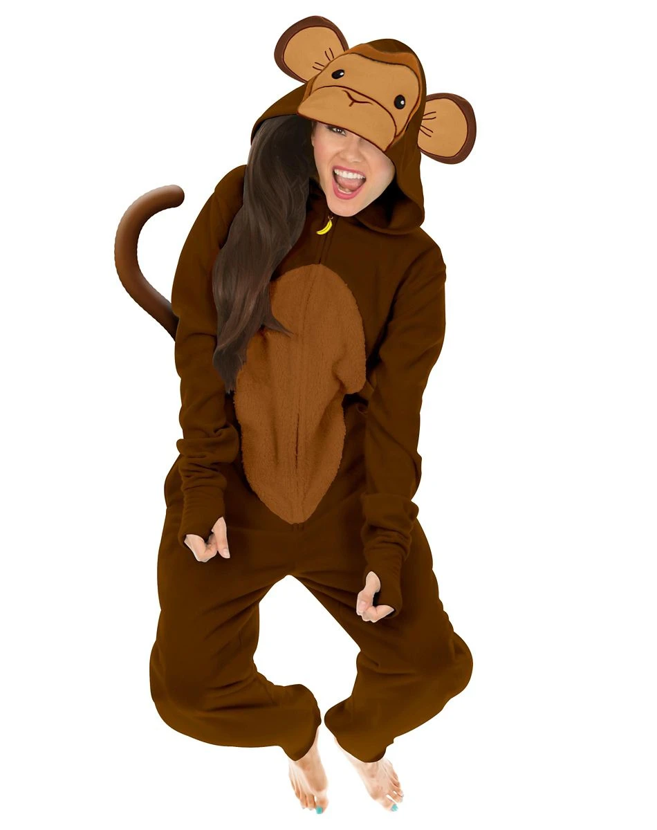 Spirit Halloween Adult Monkey Union Suit 4 Spirit Halloween Adult Monkey Union Suit - Image 2