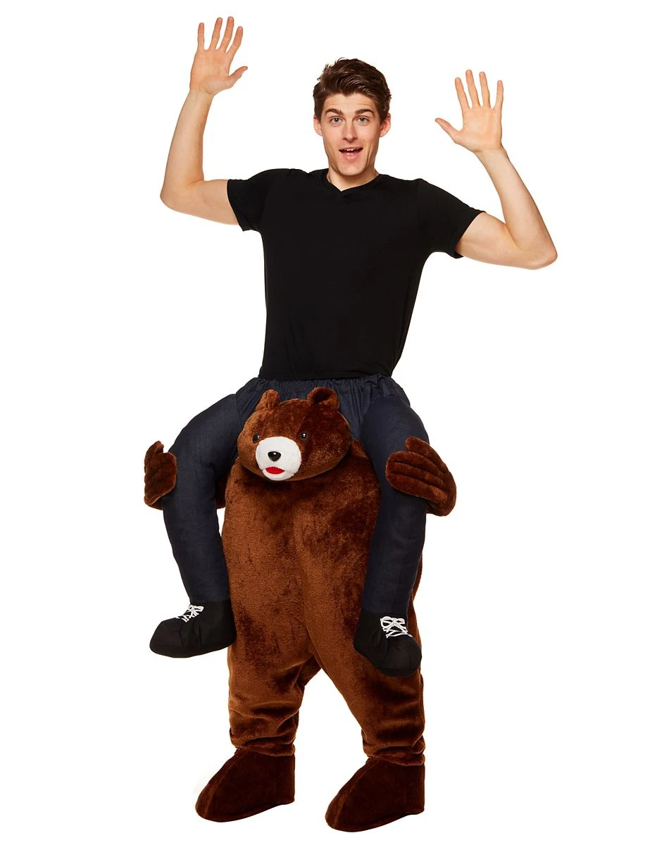 Spirit Halloween Adult Bear Piggyback Costume 3 Spirit Halloween Adult Bear Piggyback Costume