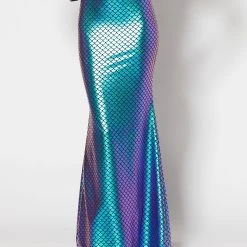 Spirit Halloween Adult Scaled Iridescent Mermaid Skirt -HALLOWEEN COSTUMES Sales Store 01370618 a
