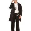 Spirit Halloween Kids Long Black Jacket -HALLOWEEN COSTUMES Sales Store 01372820 a