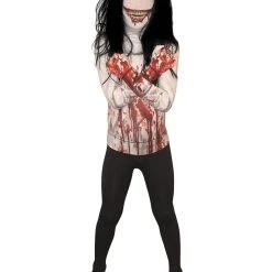 Spirit Halloween Kids Jeff the Killer Skin Suit Costume