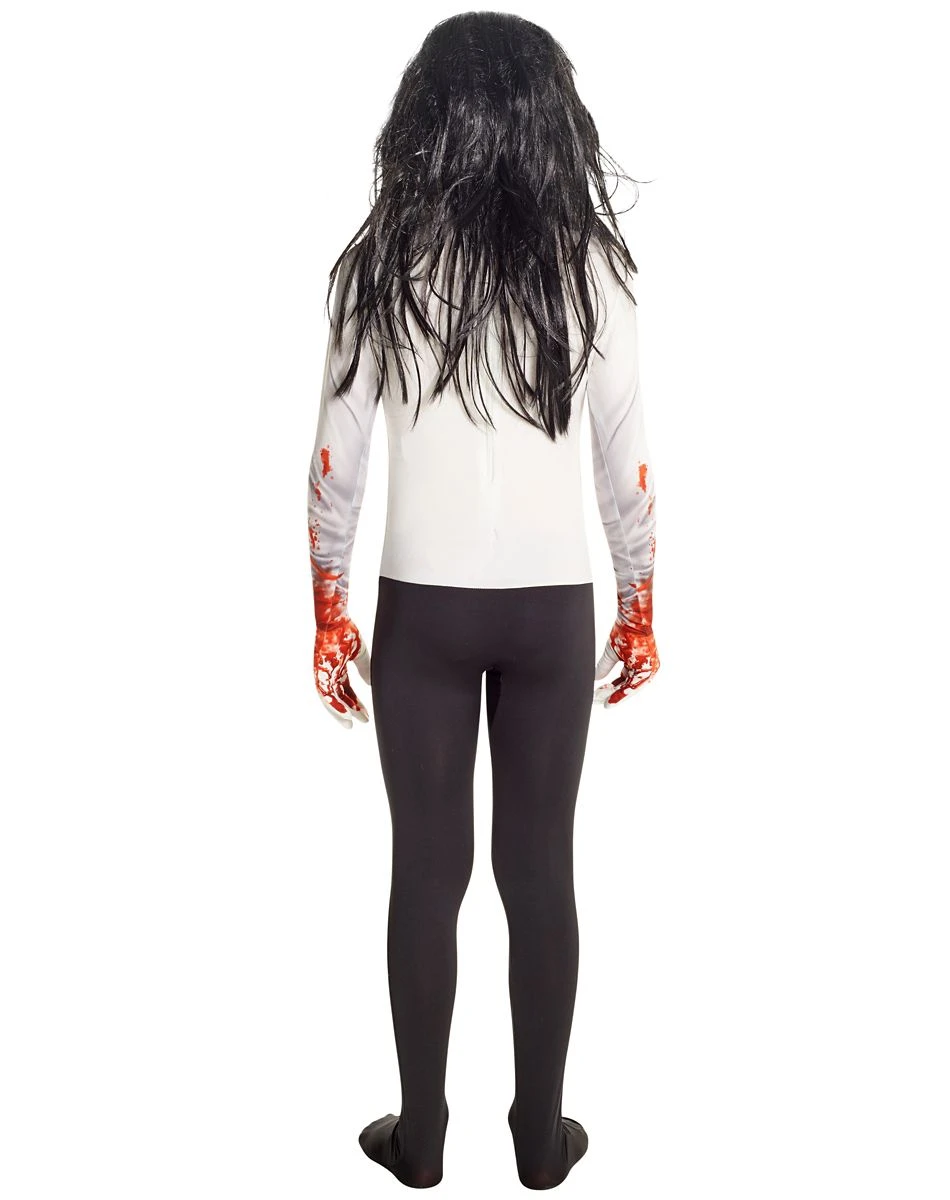 Spirit Halloween Kids Jeff the Killer Skin Suit Costume 4 Spirit Halloween Kids Jeff the Killer Skin Suit Costume - Image 2