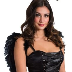 Spirit Halloween Rhinestone Fallen Angel Halo Headband