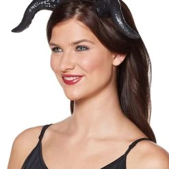 Spirit Halloween Black Devil Horns -HALLOWEEN COSTUMES Sales Store 01376573 c