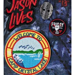 Spirit Halloween Jason Pin Patch Set - Friday the 13th -HALLOWEEN COSTUMES Sales Store 01377357 b
