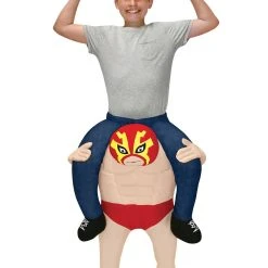 Spirit Halloween Kids Lucha Libre Piggyback Costume