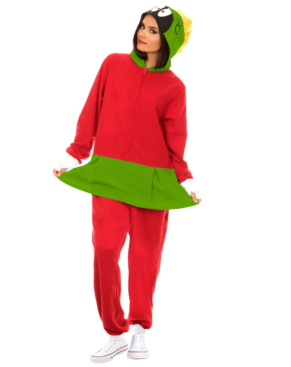 Spirit Halloween Adult Marvin the Martian Union Suit - Looney Tunes 4 Spirit Halloween Adult Marvin the Martian Union Suit - Looney Tunes - Image 2