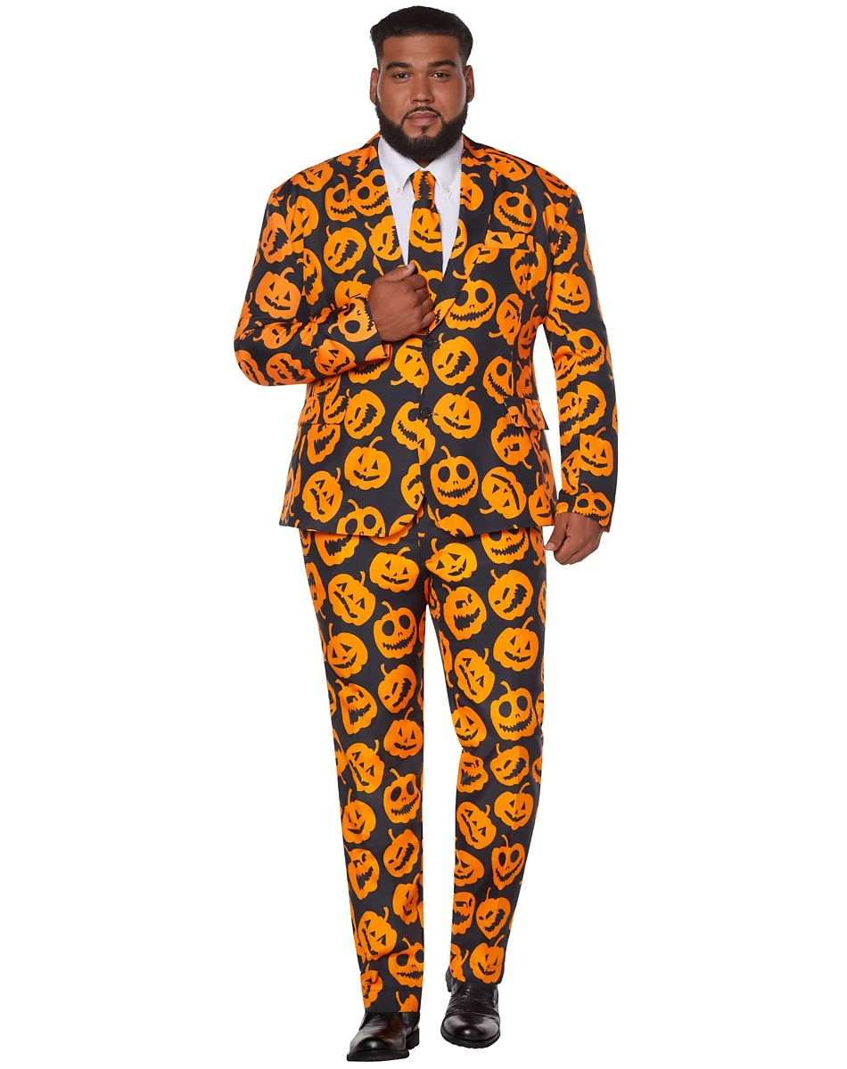 Spirit Halloween Adult Jack-O-Lantern Plus Size Suit 3 Spirit Halloween Adult Jack-O-Lantern Plus Size Suit