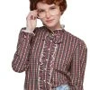 Spirit Halloween Adult Ruffle Barb Shirt - Stranger Things -HALLOWEEN COSTUMES Sales Store 01382225 a