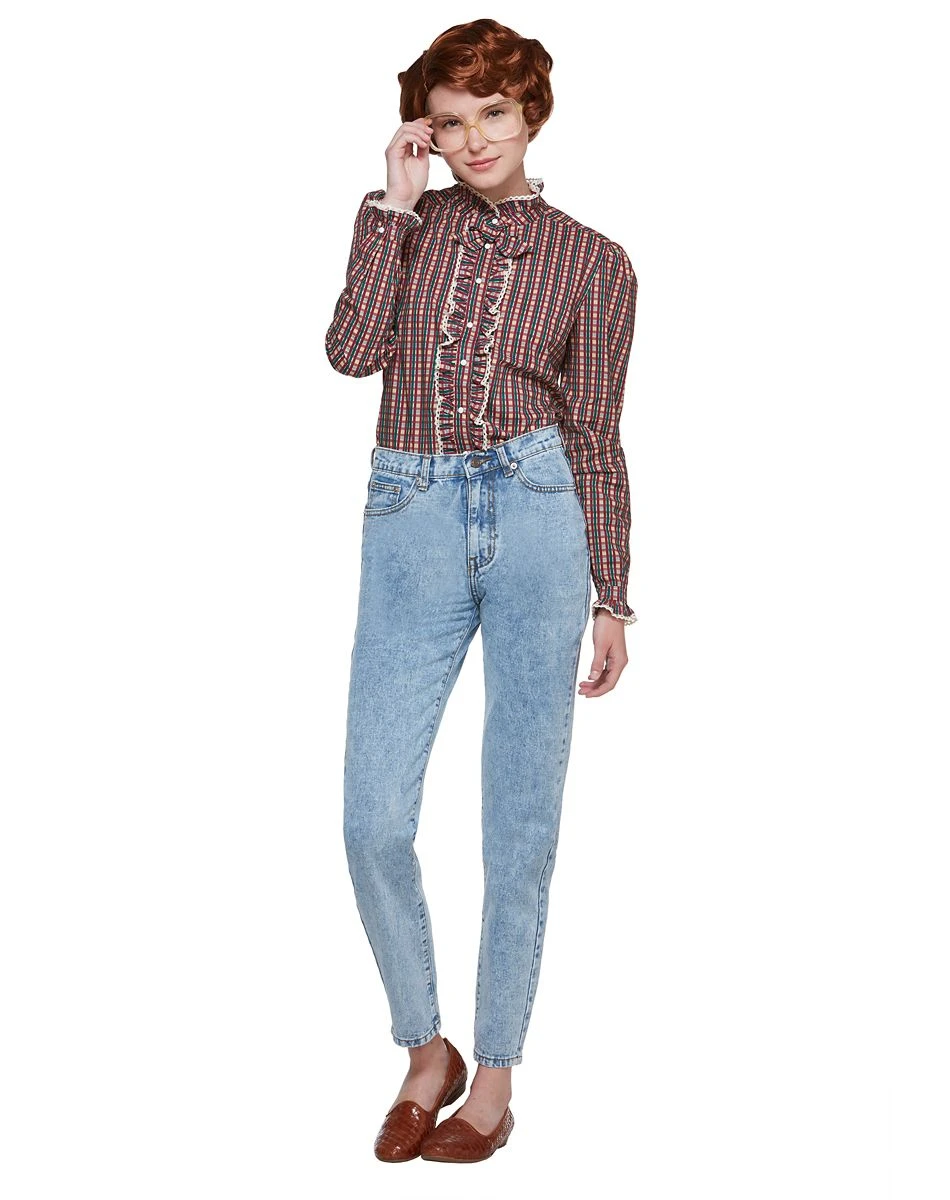 Spirit Halloween Adult Ruffle Barb Shirt - Stranger Things 5 Spirit Halloween Adult Ruffle Barb Shirt - Stranger Things - Image 3