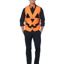 Spirit Halloween Light Up E.L Wire Pumpkin Vest -HALLOWEEN COSTUMES Sales Store 01384940 d
