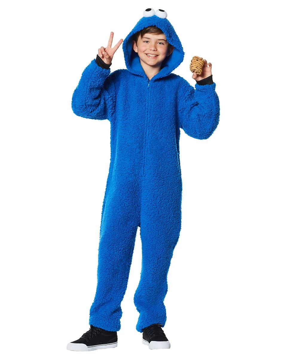Spirit Halloween Kids Cookie Monster Union Suit - Sesame Street 3 Spirit Halloween Kids Cookie Monster Union Suit - Sesame Street