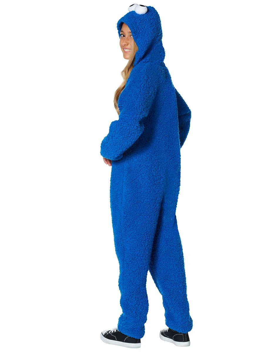 Spirit Halloween Kids Cookie Monster Union Suit - Sesame Street 4 Spirit Halloween Kids Cookie Monster Union Suit - Sesame Street - Image 2