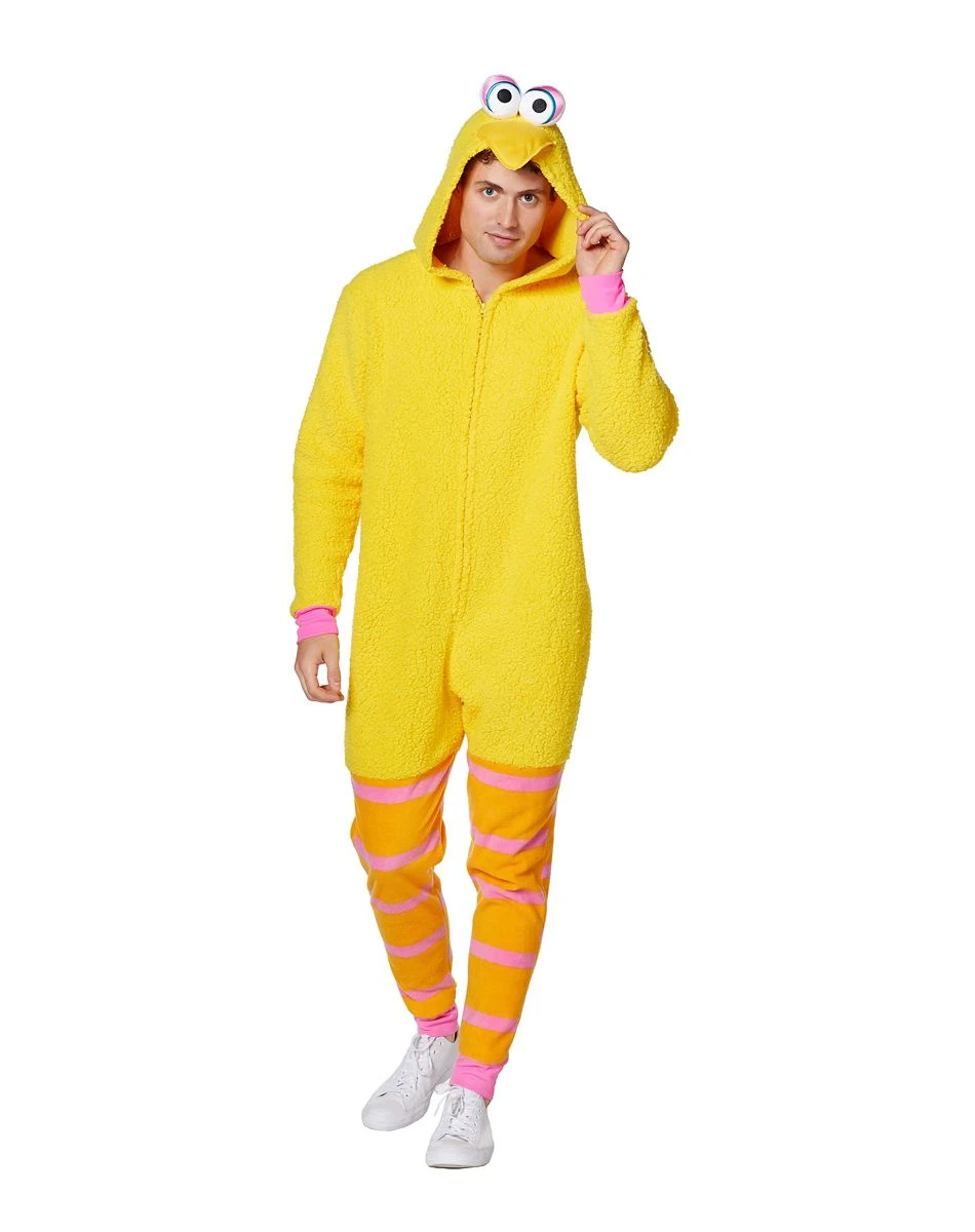 Spirit Halloween Adult Big Bird Union Suit - Sesame Street 3 Spirit Halloween Adult Big Bird Union Suit - Sesame Street