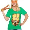 Spirit Halloween Turtle T Shirt With Mask - TMNT -HALLOWEEN COSTUMES Sales Store 01391630 a