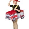 Spirit Halloween Toddler Light Up Firetruck Piggyback Costume -HALLOWEEN COSTUMES Sales Store 01391739 a
