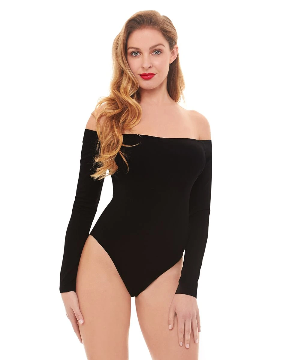 Spirit Halloween Off the Shoulder Black Bodysuit 7 Spirit Halloween Off the Shoulder Black Bodysuit - Image 5