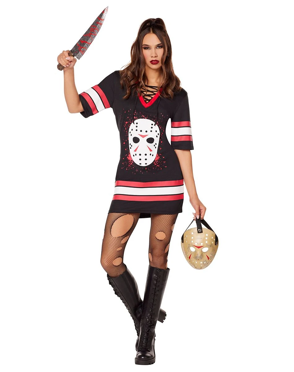 Spirit Halloween Adult Jason Voorhees Hockey Dress – Friday the 13th 4 Spirit Halloween Adult Jason Voorhees Hockey Dress – Friday the 13th - Image 2