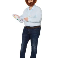 Spirit Halloween Adult Bob Ross Plus Size Costume 7 Spirit Halloween Adult Bob Ross Plus Size Costume -HALLOWEEN COSTUMES Sales Store 01393990 c