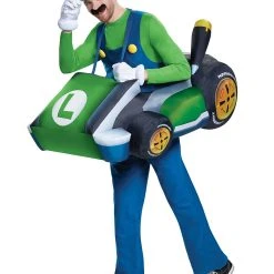 Spirit Halloween Adult Luigi Kart Inflatable Costume - Mario Kart 7 Spirit Halloween Adult Luigi Kart Inflatable Costume - Mario Kart -HALLOWEEN COSTUMES Sales Store 01394071 c