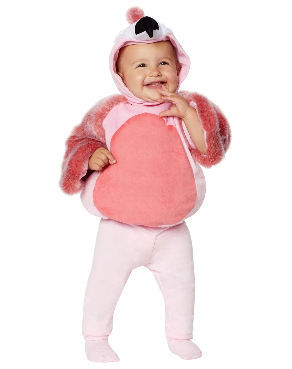 Spirit Halloween Baby Faux Fur Flamingo Costume 5 Spirit Halloween Baby Faux Fur Flamingo Costume - Image 3