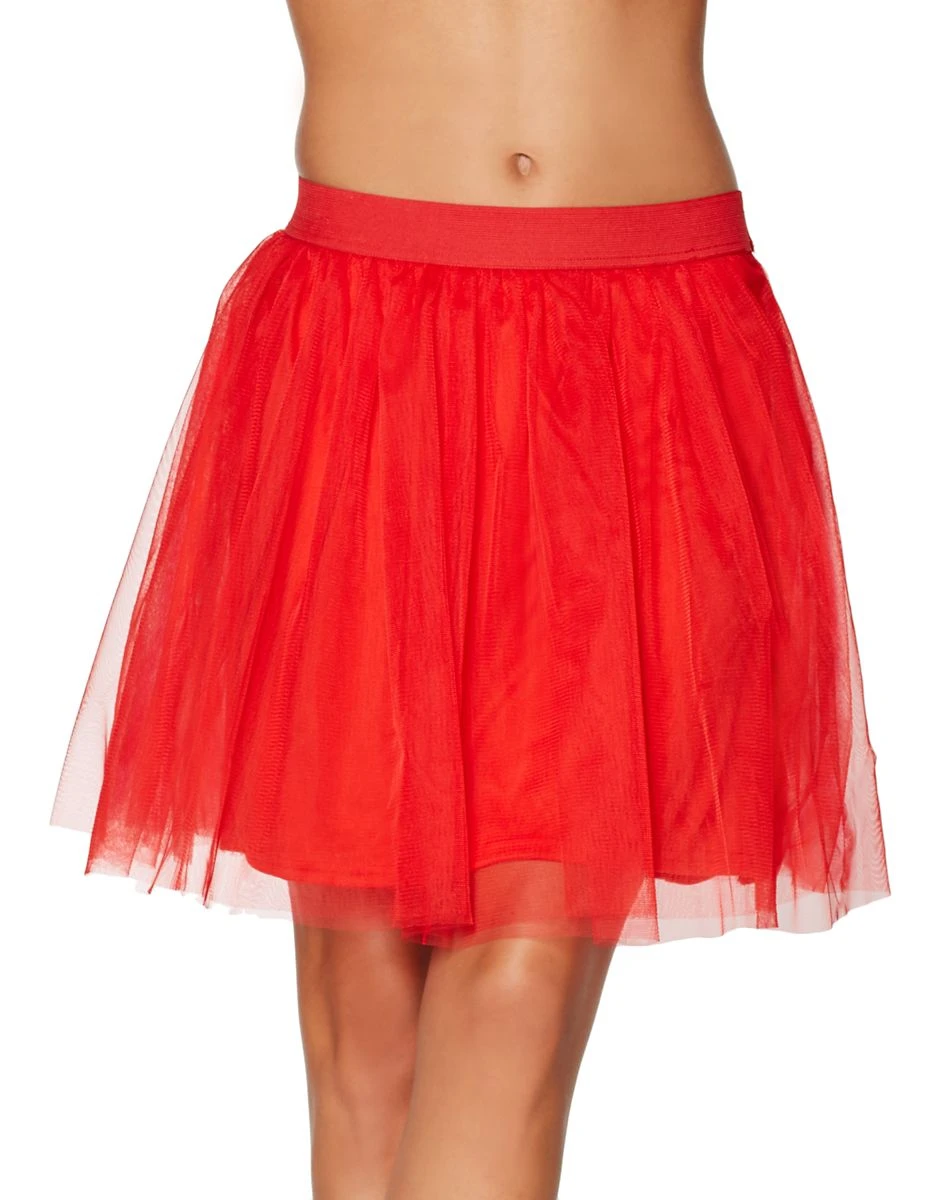 Spirit Halloween Red Tulle Skirt 5 Spirit Halloween Red Tulle Skirt - Image 3