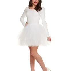 Spirit Halloween Adult White Starter Tutu Dress -HALLOWEEN COSTUMES Sales Store 01394907 a