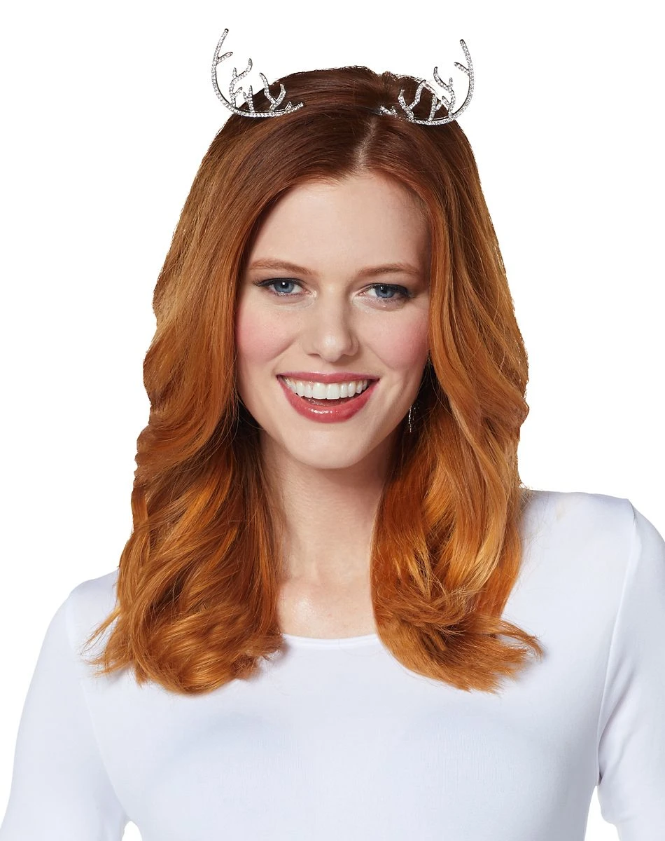 Spirit Halloween Rhinestone Deer Antler Headband 4 Spirit Halloween Rhinestone Deer Antler Headband - Image 2