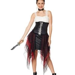 Spirit Halloween Pirate Skirt -HALLOWEEN COSTUMES Sales Store 01397769 c