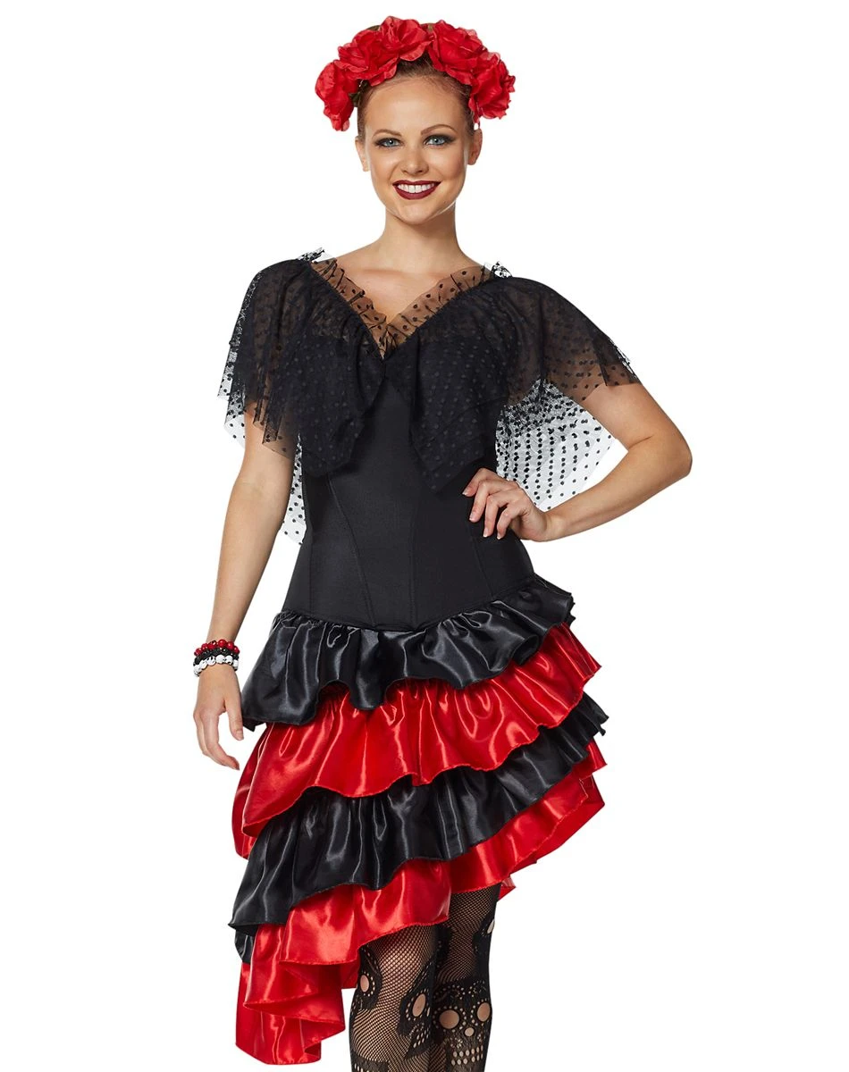 Spirit Halloween Black Ruffle Corset 3 Spirit Halloween Black Ruffle Corset