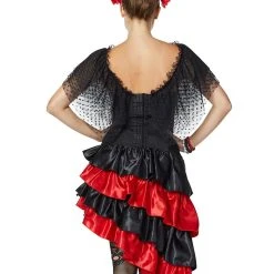 Spirit Halloween Black Ruffle Corset 7 Spirit Halloween Black Ruffle Corset -HALLOWEEN COSTUMES Sales Store 01398122 b
