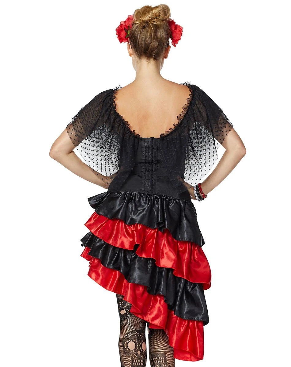 Spirit Halloween Black Ruffle Corset 4 Spirit Halloween Black Ruffle Corset - Image 2