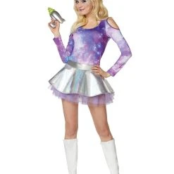 Spirit Halloween Galaxy Print Bodysuit