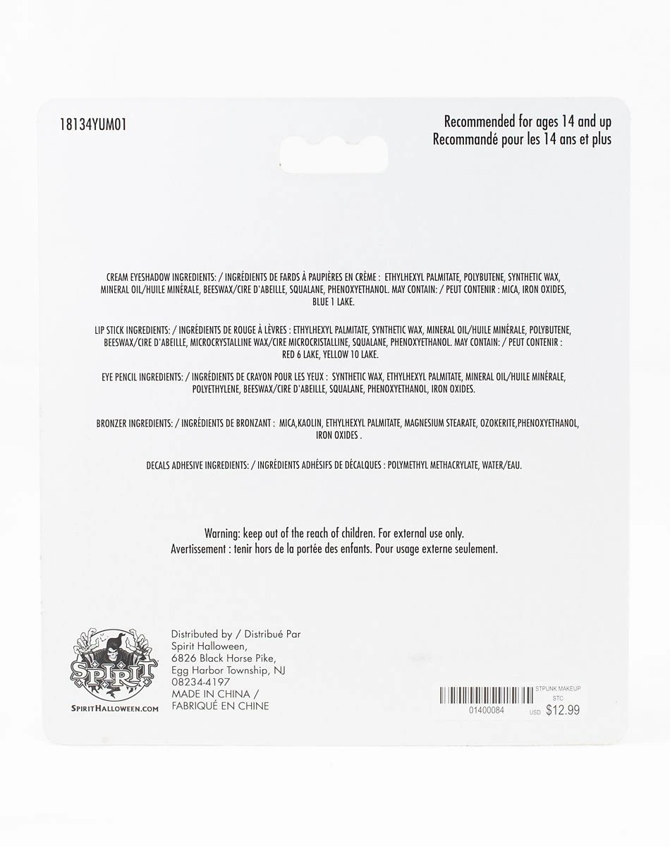 Spirit Halloween Steampunk Makeup Kit 5 Spirit Halloween Steampunk Makeup Kit - Image 3