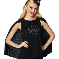 Spirit Halloween Fourth Sanderson Sister Caped T Shirt - Hocus Pocus -HALLOWEEN COSTUMES Sales Store 01400647 b
