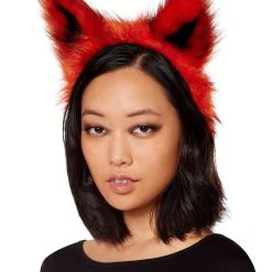 Spirit Halloween Faux Fur Fox Ear Headband -HALLOWEEN COSTUMES Sales Store 01401025 c