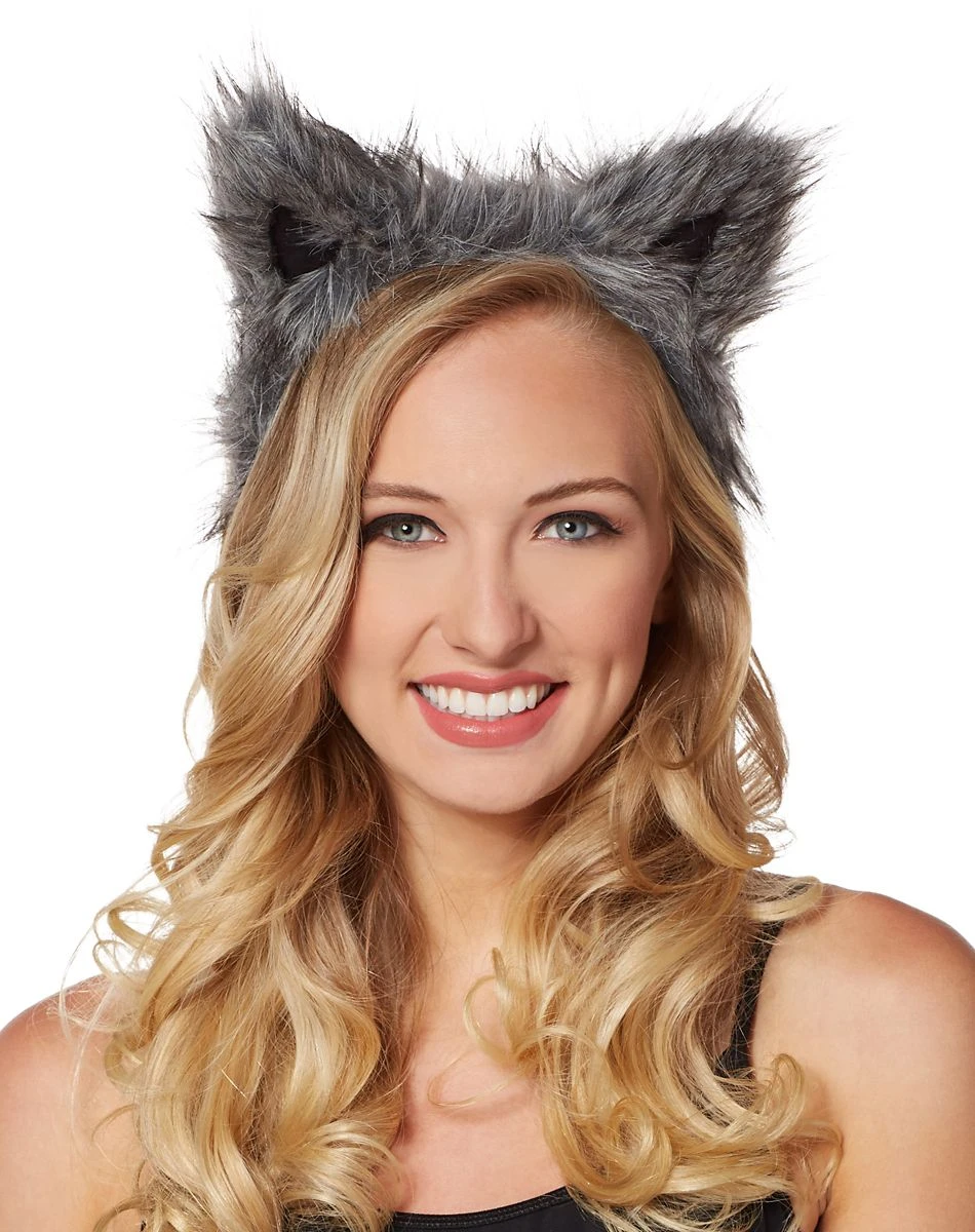 Spirit Halloween Faux Fur Wolf Ear Headband 3 Spirit Halloween Faux Fur Wolf Ear Headband