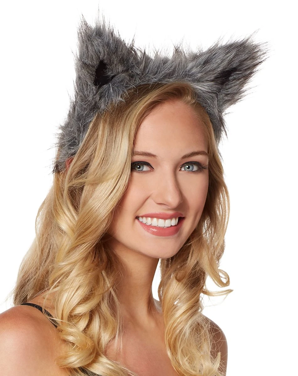 Spirit Halloween Faux Fur Wolf Ear Headband 4 Spirit Halloween Faux Fur Wolf Ear Headband - Image 2