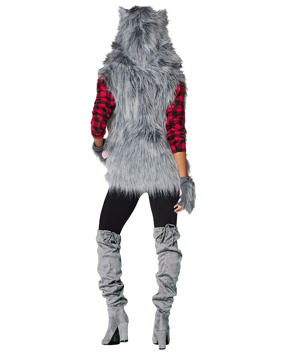 Spirit Halloween Adult Faux Fur Wolf Vest 6 Spirit Halloween Adult Faux Fur Wolf Vest - Image 4