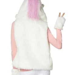 Spirit Halloween Faux Fur Unicorn Vest -HALLOWEEN COSTUMES Sales Store 01401272 b