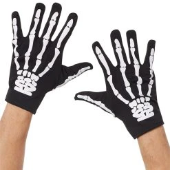 Spirit Halloween Black Skeleton Gloves