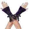 Spirit Halloween Purple Velvet Witch Gloves - Deluxe