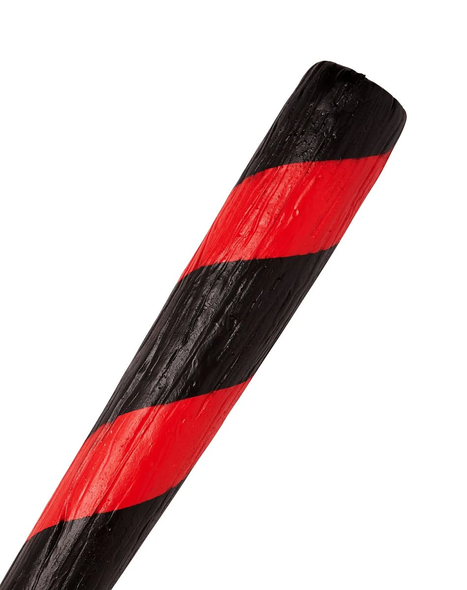 Spirit Halloween Red and Black Stripe Bat 4 Spirit Halloween Red and Black Stripe Bat - Image 2