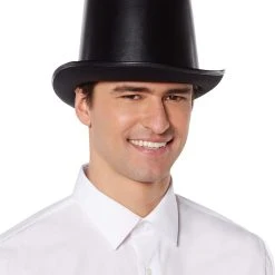 Spirit Halloween Vampire Faux Leather Top Hat -HALLOWEEN COSTUMES Sales Store 01404029 d