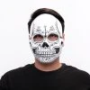 Spirit Halloween Sugar Skull Skeleton Half Mask