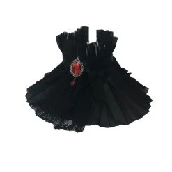 Spirit Halloween Pleated Vampire Neck Ruffle