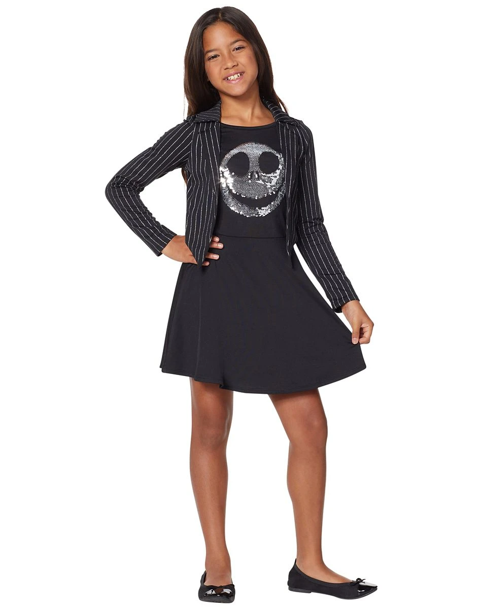 Spirit Halloween Kids Jack Skellington Dress Costume - The Nightmare Before Christmas 3 Spirit Halloween Kids Jack Skellington Dress Costume - The Nightmare Before Christmas