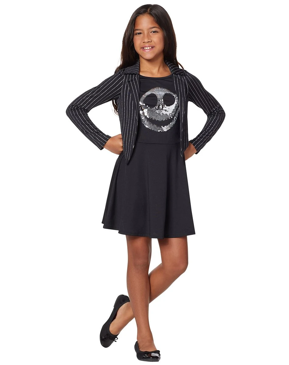 Spirit Halloween Kids Jack Skellington Dress Costume - The Nightmare Before Christmas 6 Spirit Halloween Kids Jack Skellington Dress Costume - The Nightmare Before Christmas - Image 4