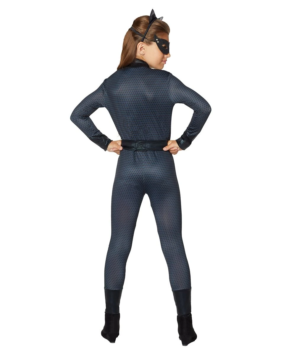 Spirit Halloween Kids Catwoman Jumpsuit Costume - DC Comics 4 Spirit Halloween Kids Catwoman Jumpsuit Costume - DC Comics - Image 2